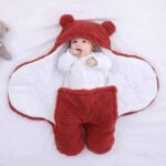 Baby Sleeping Bag Ultra-Soft Fluffy Fleece Newborn Receiving Blanket - Image 4