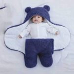 Baby Sleeping Bag Ultra-Soft Fluffy Fleece Newborn Receiving Blanket - Image 2