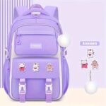 Kids Backpack Children School Bags Waterproof Primary Schoolbag Book Bag (Pink)