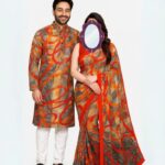 Eid Special Couple Sharee Panjabi Combo