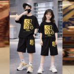 Drop Shoulder Baby TShirt and Pant Set