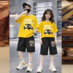 Drop Shoulder Baby TShirt and Pant Set