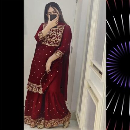 AC Cotton Garara Three Piece