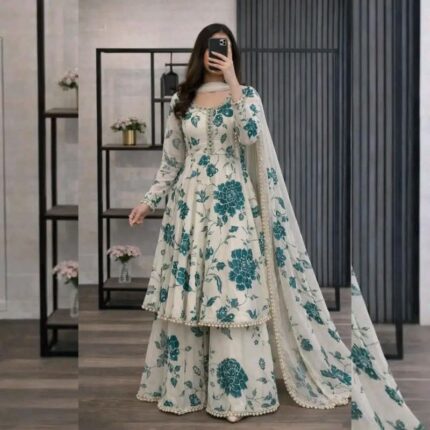 Garara Stitched Three Piece