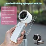Popular N607 High-Speed Handheld  Portable Charging Digital Display Small Fan