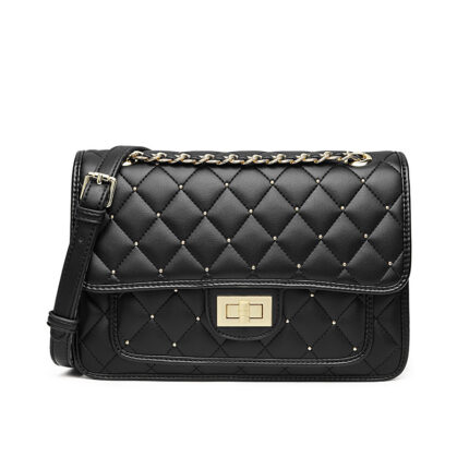 Top Quality Women New Fashion Casual Rhombus Embroidery Thread Baby's Breath Women's Bag