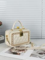 Women New Style Small Fragrant Rhombus Diamond Niche Satchel Women's High-End Fashion Shoulder Bag Crossbody Bag Box Bag - Image 5