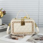 Women New Style Small Fragrant Rhombus Diamond Niche Satchel Women's High-End Fashion Shoulder Bag Crossbody Bag Box Bag